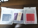 莫代爾冰絲男士內(nèi)褲男輕薄透氣速干平角褲透明薄款性感個性鏤空潮流褲頭 紫色+紅色+藍色（裝） 3條 XL 曬單實拍圖