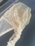 好奇蜜斯【梅琪】蕾絲內衣女性感純欲法式大胸顯小收副乳側收承托文胸套裝 白貝殼White Shell套裝-薔薇花案 80C 曬單實(shí)拍圖