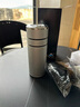 青蘋(píng)果316不銹鋼保溫杯男一鍵開(kāi)蓋高檔茶水分離泡茶杯速開(kāi)車(chē)載戶(hù)外水杯 一鍵速開(kāi)冰裂銀500ML【316內膽】 曬單實(shí)拍圖