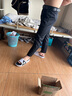 羅蒙（ROMON）春夏季休閑褲子男款九分褲薄料彈力韓版純棉米白色新款修身小腳 黑色-九分褲 32 /建議130-140斤 曬單實拍圖