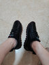 卡帝樂(lè )鱷魚(yú)潮牌軟底軟面女鞋2022舒適牛筋平底防滑單鞋真皮媽媽女士 黑色春秋單內里款 36 (230mm) 曬單實(shí)拍圖