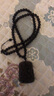 相石緣騎馬關(guān)公冰種彩虹眼黑曜石關(guān)公吊墜男款武財神項鏈 曬單實(shí)拍圖