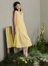 妮狄婭睡裙女夏季純棉v領(lǐng)甜美寬松吊帶背心娃娃裙時(shí)尚可外穿家居服 淡黃 M (160) 曬單實(shí)拍圖