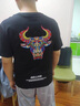 天龍致尊（Denon supreme）短袖刺繡t恤男女夏季中國風(fēng)七彩牛純棉寬松大碼國潮情侶裝T恤衫 T658黑色 XL （建議136-155斤） 曬單實(shí)拍圖