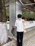爾山集白色雪紡襯衫女長袖正裝上衣2024新款職業(yè)氣質(zhì)面試春秋長袖 蝴蝶結(jié)飄帶襯衫白色M碼 曬單實拍圖