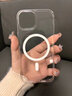 巴蒂尼 【很薄，抗黃升級(jí)】透明磁吸硬殼iphone15pro手機(jī)殼適用蘋果14proMax無(wú)線充電13防摔12保護(hù)套男女 磁吸透黑 【簡(jiǎn)約高級(jí)，抗黃升級(jí)】 iPhone 15 Pro 曬單實(shí)拍圖