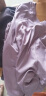 群莎 瑜伽服套装女健身服大码显瘦宽松舞蹈跑步运动套装透气速干衣 紫短袖+紫假两件长裤 S码 推荐80-98斤 实拍图