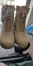盾郎作戰靴超輕登山鞋高幫鞋男耐磨防滑陸戰靴作訓鞋訓練徒步鞋沙漠靴 文武作戰靴鞋頭加鋼 36 曬單實(shí)拍圖