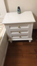 一具一家印作美式白色床頭柜全實(shí)木櫻桃木奶油風(fēng)臥室床邊柜收納儲物柜子 蛋奶白色全實(shí)木三抽床頭柜 ws209 55x40x60cm 曬單實(shí)拍圖