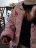 豆苗兒嬰兒純手工棉花棉襖男女寶寶兒童秋冬加厚保暖內(nèi)膽彈力棉衣服冬款 粉色卡通 130碼 (建議身高115-125cm) 曬單實拍圖