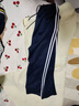 UOOROSE春夏季校服長(cháng)褲男女高中學(xué)生兩道杠運動(dòng)褲寬松薄款一道杠白邊校褲 藏藍色 雙白條 2XL 曬單實(shí)拍圖