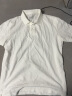 无印良品 MUJI 男式 水洗 珠地网眼 POLO衫 ABE02A2S 白色 XL 实拍图