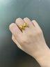 御龍鏡黃金蝴蝶結戒指女款在逃公主戒指尾戒麻花指環(huán)首飾送女友禮物 15圈號  約1.8g-1.9g 曬單實(shí)拍圖