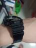 YOPO Pretty Original適用于卡西歐gshock橡膠手表帶GA 100 110GB GD120GA400 黑金騎士針扣硅膠表帶 黑色-金扣（亮光款） 凸口16mm 曬單實(shí)拍圖