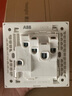 ABB開(kāi)關(guān)插座面板 盈致系列白色 無(wú)邊框 86型弱電插座 家用墻壁電源 二位六類(lèi)電腦 曬單實(shí)拍圖
