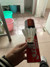 紅雙喜羽毛球天然羽毛耐打復合軟木球頭 室內外訓練飛行穩定 401A羽毛球(6只) 1筒 曬單實(shí)拍圖