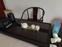 全自動(dòng)一體烏檀木茶盤(pán)中式家用實(shí)木茶具托盤(pán)黑檀木茶臺原木套裝 若川90×46×5+金灶G9 曬單實(shí)拍圖