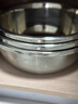 拜格304不銹鋼盆加厚沙拉碗和面盆打蛋盆調(diào)料盆帶刻度 304不銹鋼盆17cm 1個 曬單實拍圖
