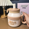 史努比（SNOOPY）保溫杯316內(nèi)膽高顏值吸管噸噸桶兒童學生大容量便攜大肚杯水分離 白色1000ML帶茶倉【貼紙+杯刷】 曬單實拍圖