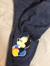 迪士尼寶寶（Disney Baby）迪士尼童裝男童米奇休閑褲仿牛仔加絨長(cháng)褲 深藍 6歲/身高130cm 曬單實(shí)拍圖