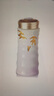 乾唐軒活瓷杯【官方授權正品】鎏金大竹節雙層隨身杯禮盒裝送親人朋友 噴繪紫+金（禮盒裝帶杯刷杯套） 曬單實(shí)拍圖