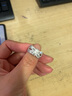 鑫萬福PT950鉑金鉆戒女豪華群鑲T方鉆石戒指 訂婚求婚結(jié)婚送女友禮物 PT950鉑金共1克拉 曬單實(shí)拍圖
