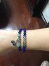 青金石手串女 青金石手鏈多圈 瑪瑙泰銀手工水晶時(shí)尚飾品 直徑約6mm（天河石隔珠） 曬單實(shí)拍圖