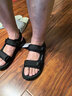 木林森夏天涼鞋男輕便厚底開(kāi)車(chē)夏季外穿羅馬沙灘鞋防滑男士休閑越南涼拖 黑色 44 曬單實(shí)拍圖