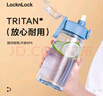 樂(lè )扣樂(lè )扣塑料水杯吸管杯子運動(dòng)健身大容量男女學(xué)生學(xué)校用便攜式泡茶檸檬杯 藍色750ml1個(gè) 曬單實(shí)拍圖