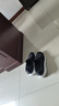 斯凱奇（Skechers）夏季男鞋2025新款網(wǎng)面健步鞋一腳蹬穿脫透氣軟底休閑老人鞋爸爸鞋 54600-BKW 41 曬單實(shí)拍圖