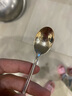 茂林銀樓銀勺子足銀999足銀雪花銀勺子 調羹家用餐具小孩湯匙大小號咖啡勺 寶寶款銀勺約重26g-27g 曬單實(shí)拍圖