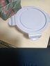 暢安 微波爐加熱飯盒冰箱保鮮盒玻璃碗上班族學(xué)生帶飯便當(dāng)盒密封餐盒 熏衣紫三隔960+圓660ml+包+餐具 曬單實(shí)拍圖