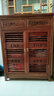 藝銘天下紅木家具非洲花梨（學(xué)名：刺猬紫檀）中式古典鞋柜門(mén)口實(shí)木雙開(kāi)門(mén)玄關(guān)柜子防塵鞋架簡(jiǎn)約門(mén)廳柜 鞋柜  長(cháng)75*寬35*高95cm 曬單實(shí)拍圖