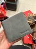 花花公子錢(qián)包男士短款橫款錢(qián)夾商務(wù)休閑票據夾時(shí)尚多功能送男朋友生日禮物 壓印灰色 曬單實(shí)拍圖