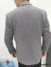 皮爾卡丹（pierre cardin）高檔春秋季休閑西服帥氣韓版薄款灰色單西中年男士便西小西裝外套 灰色 185 曬單實(shí)拍圖