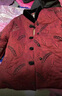 俞兆林（YUZHAOLIN）奶奶冬裝棉襖中老年人衣服加絨加厚外套媽媽裝羽絨棉服保暖衣服 紅色(加厚） 加絨 3XL (體重115-130斤) 曬單實(shí)拍圖
