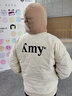 AEMAPE外套女2025春秋冬季新款棉服小個(gè)子菱形格棒球服短外套女裝上衣 米白色 XL _115-130斤 曬單實(shí)拍圖