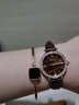 古歐（GUOU）女士手表女品牌時(shí)尚石英國表學(xué)生高中女生簡(jiǎn)約氣質(zhì)小表盤(pán)百搭女款 深邃棕 曬單實(shí)拍圖