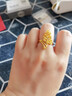賽菲爾禮物 黃金戒指女款 足金999.9鳳求凰活口足金女戒 活口 約5.1克 曬單實(shí)拍圖
