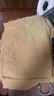 皮爾卡丹（pierre cardin）休閑褲套裝女夏季新款韓版寬松時(shí)尚復(fù)古文藝上衣五分工裝褲套裝 卡其色 XL 建議115-130斤 曬單實(shí)拍圖