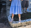 百麗童鞋兒童包頭鞋夏季新款透氣網(wǎng)面鞋女童運動(dòng)涼鞋女孩沙灘鞋 香芋紫 29 腳長(cháng)17.9-18.4cm 曬單實(shí)拍圖