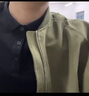 Jret春秋新款潮牌美式高級質(zhì)感飛行服外套女春秋季寬松中性設計棒球服 軍綠色[雙層有里布] M 曬單實(shí)拍圖