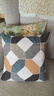 新品老粗布套不含芯正方形沙發(fā)床頭靠背靠枕P 幾何藝術(shù) 40X40cm【抱枕套一個(gè)】 曬單實(shí)拍圖