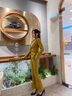 Gesaiya品牌長袖小西裝女式秋冬新款職業(yè)裝女裝套裝修身西服外套女文員工作服 黑色西裝 S 曬單實拍圖