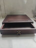 普洱茶盒家用竹制茶餅收納盒抽屜式雙層儲茶盒子茶道分茶盤(pán)茶具零配件 胡桃色【單層】普洱茶盒 曬單實(shí)拍圖