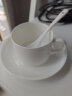 錦鳯锦凤骨瓷咖啡杯碟景德镇欧式简约咖啡套具矮 咖啡杯一杯一碟1勺 纯白澳式杯碟套装 实拍图