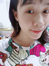 阿梵尼18K金四葉草耳釘女水滴形18K金石榴石心形耳線芙蓉石女 心形石榴石耳線 曬單實拍圖