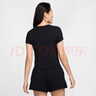 耐克(NIKE)春夏女短袖圓領(lǐng)T恤 運動(dòng)休閑 緊身衣FV5509-010 黑S 曬單實(shí)拍圖
