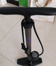 喜德盛立式打氣筒帶氣壓表美嘴法嘴通用高強度氣密性160PSI 噴塑鈦色 曬單實(shí)拍圖