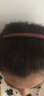 AiChoice发箍韩版手工缝制头箍带齿细边发饰品压发碎花女发卡 时尚深红 实拍图